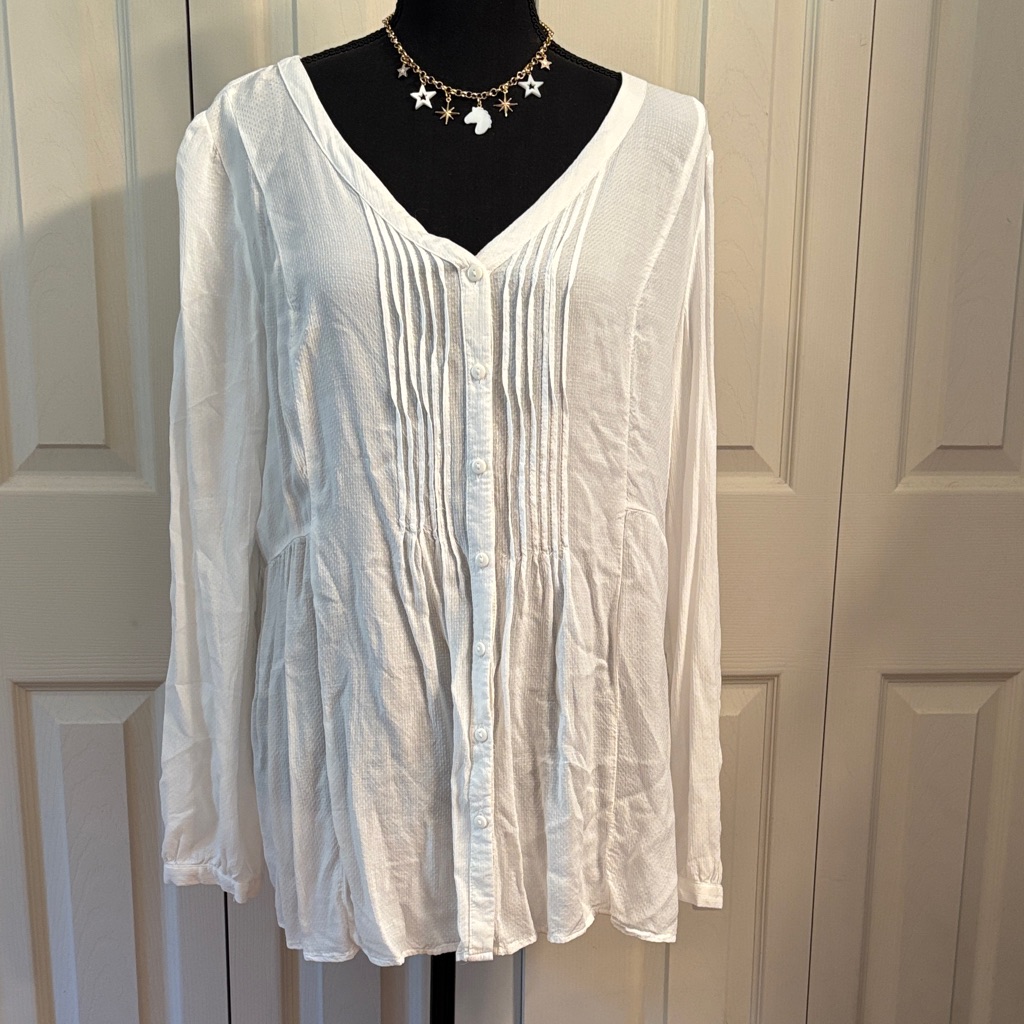 Lc Lauren Conrad White Blouse